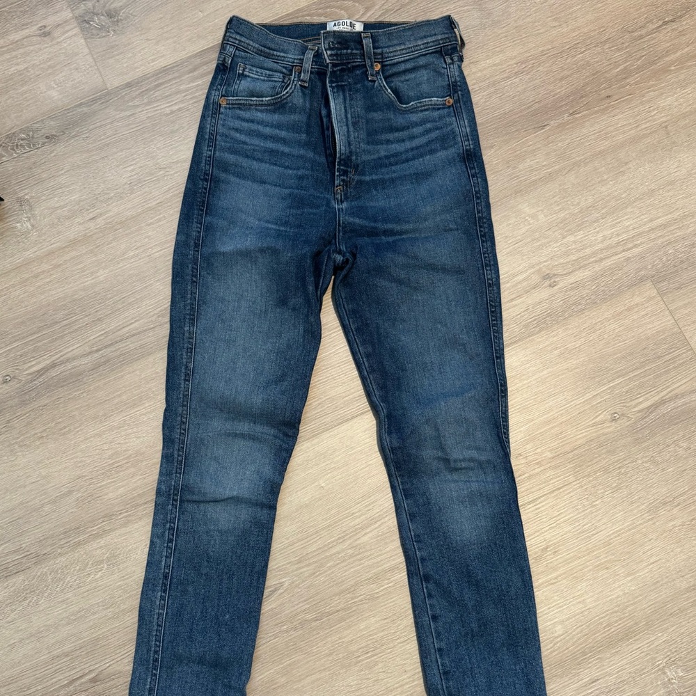 AGOLDE Roxanne Super High Rise Skinny Jeans